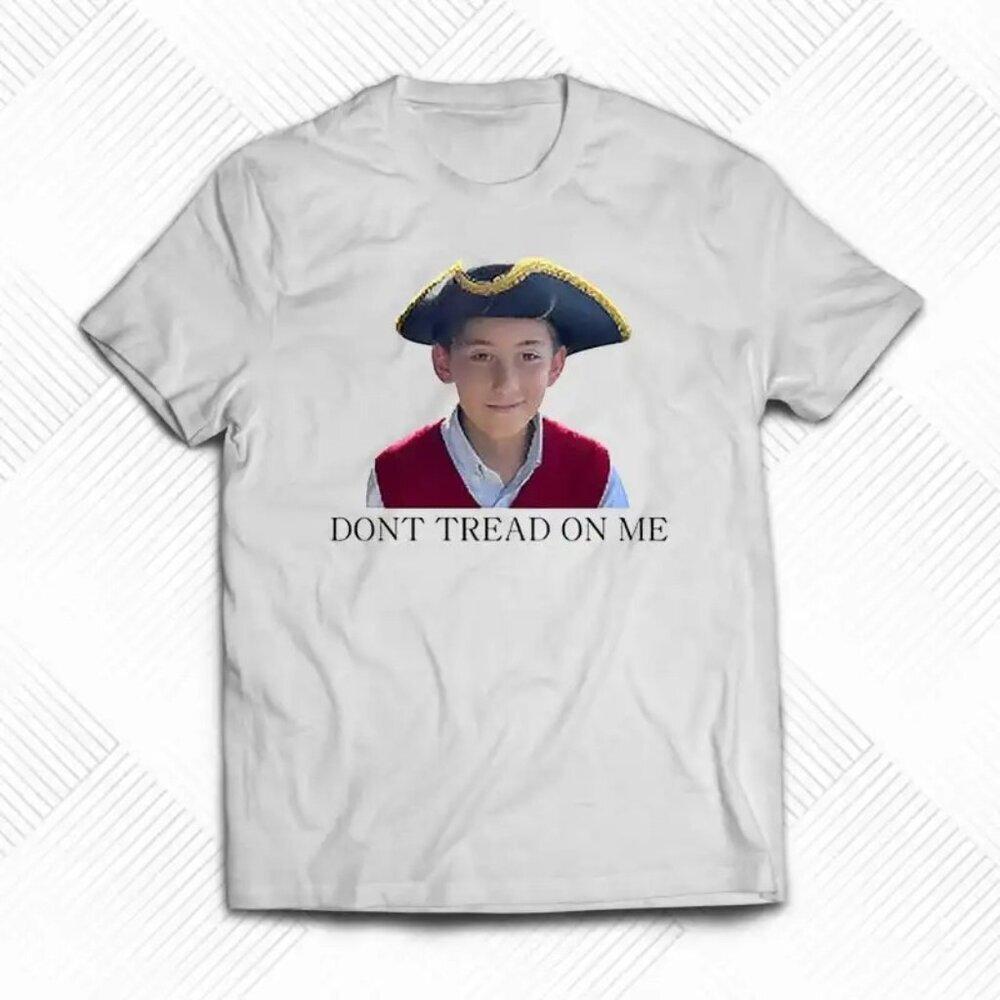 12 Year Old Boy Shirt Funny Dont Tread On Me Graphic Tee Satirical Meme Outfit
